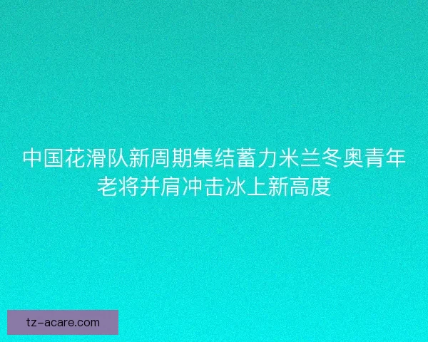中国花滑队新周期集结蓄力米兰冬奥青年老将并肩冲击冰上新高度
